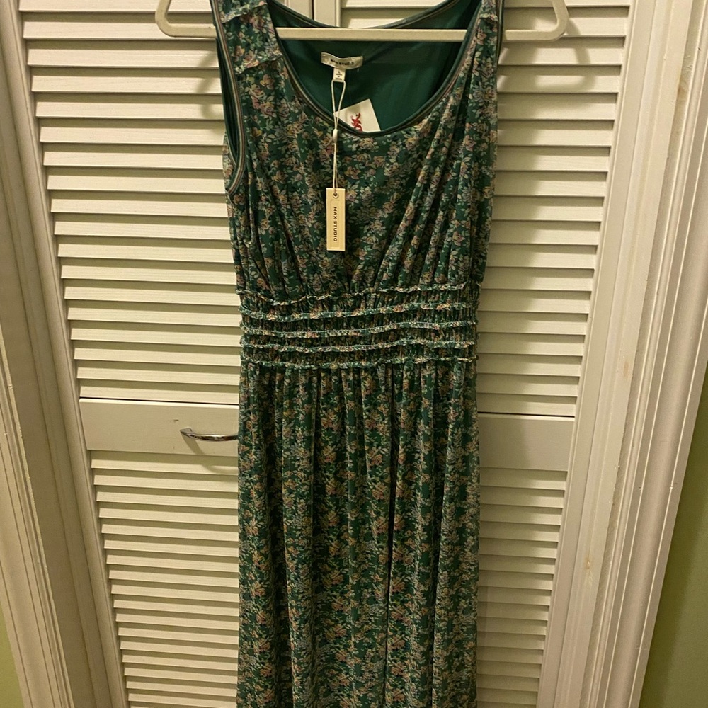 Long green maxi dress from Max Studio